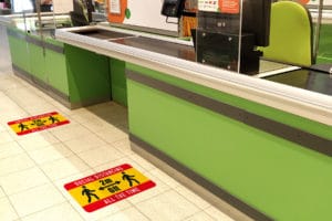 Adhésif pour Sol Distance de Sécurité