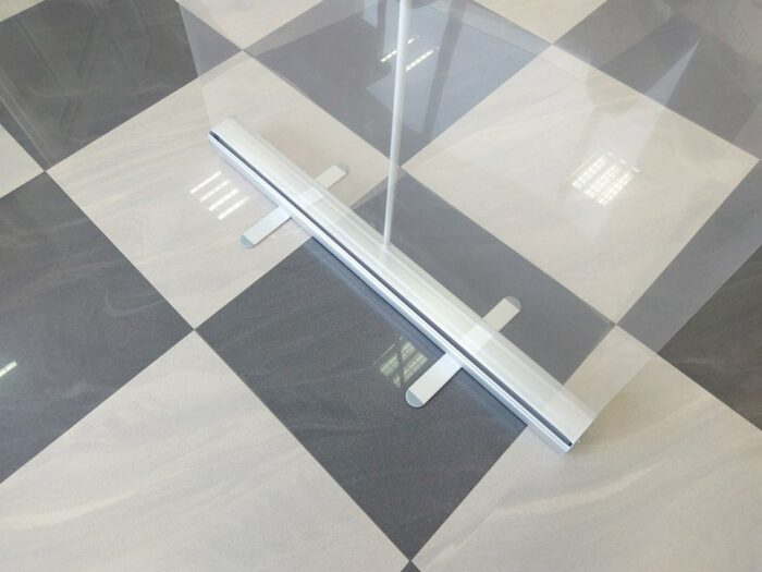 pas cher anti-virus covid roll-up barrière transparente