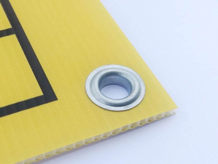 panneaux correx personnalisés feuille de polypropylène cannelé plaques imprimées signalisation creux pp ondulé cellulaire affiches électorales grand format uv avec oeillets en acier, Impression Grand Format