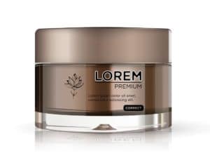 autocollants transparents imprimés pour cosmétiques