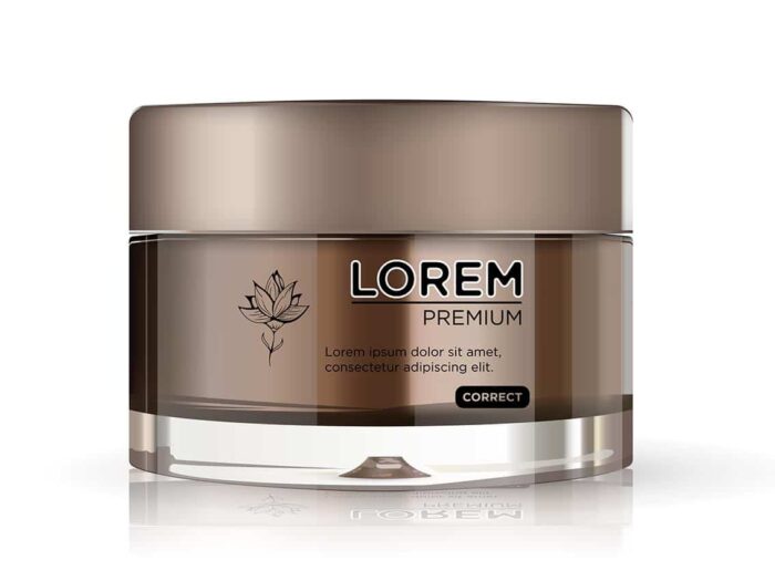 autocollants transparents imprimés pour cosmétiques