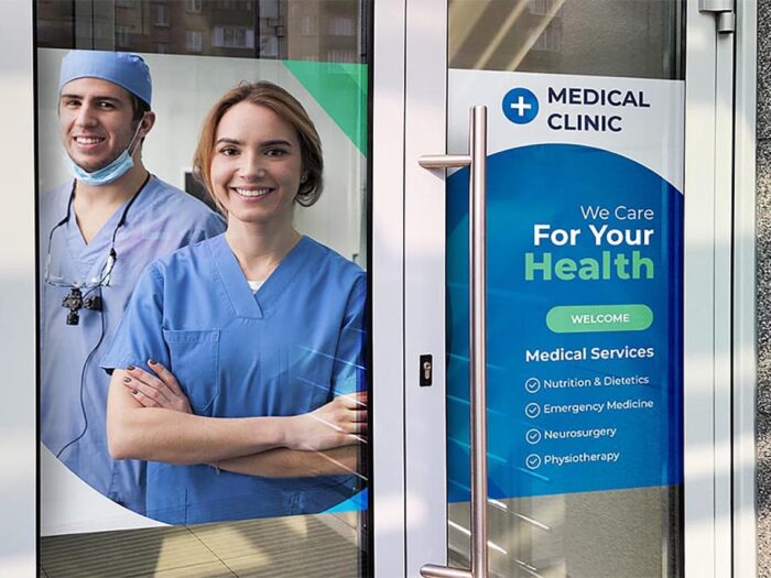 Adhésif Vinyle Grand Format impression grand format de publicité en vinyle autocollant pour centre commercial de vitrine de magasins