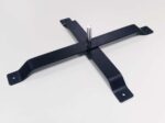 Pied croix en acier pour oriflamme beach flag