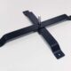 Pied croix en acier pour oriflamme beach flag