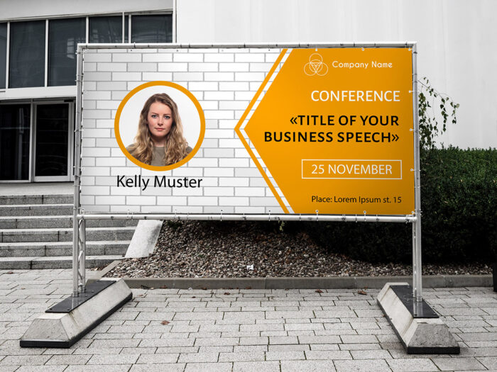 signe de vinyle imprimé