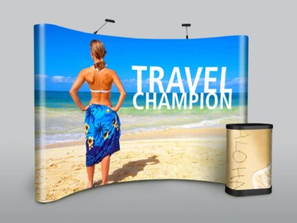 Backwall Pop-up Standard imprimé publicité expo foire événement photocall mur