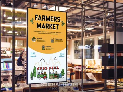 Impression publicitaire promotionnelle pour une chaîne de supermarchés