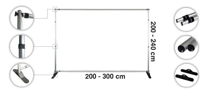 Photocall Kakémono éléments