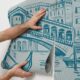 papier peint peel and stick autocollant personnalisé impression grand format sur demande online