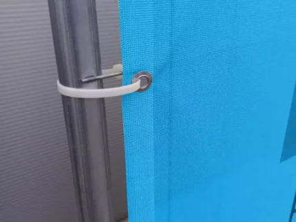 bâche de maille de clôture temporaire heras bon marché imprimée pour le chantier de construction