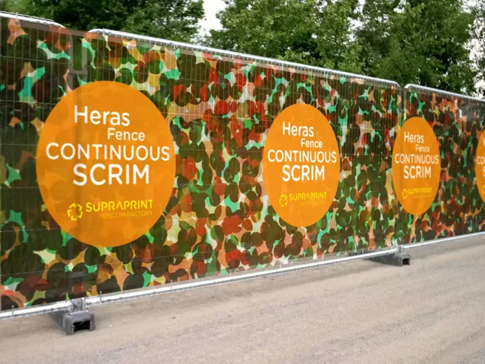 bâches imprimées en rouleau pour clôture bâches imprimées en rouleau pour clôture temporaire ajourée heras