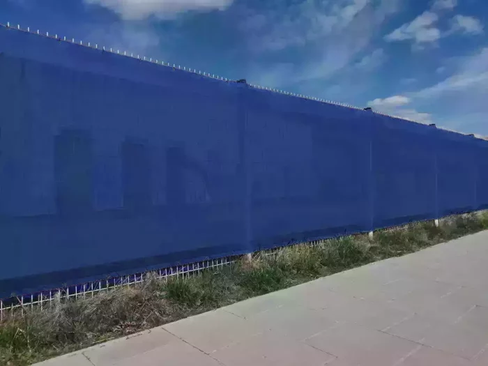 canevas de clôture bleu uni de couleur unie