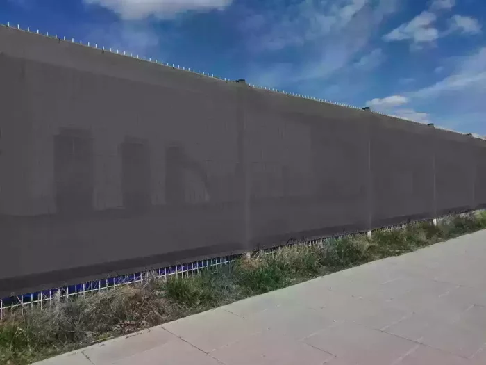 canevas de clôture gris uni de couleur unie