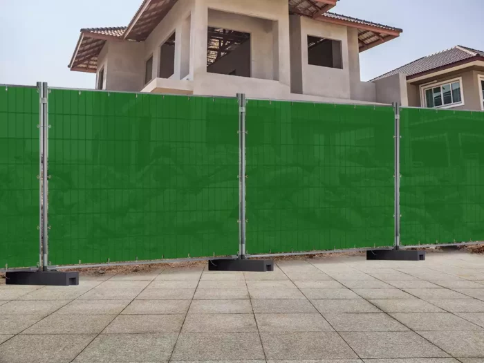 couverture de clôture heras de couleur unie