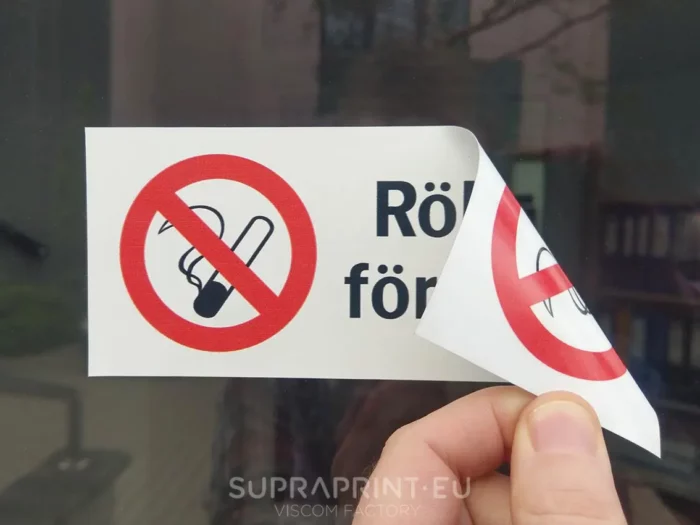 adhésif double face pour fenêtre Avertissement de sécurité adhésif double face pour fenêtre