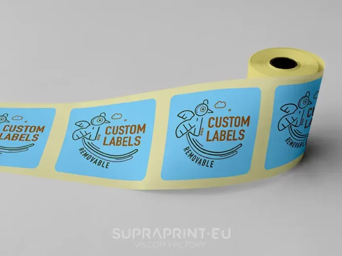 Adhésifs amovibles en rouleaux étiquettes en rouleaux adhésives facilement amovibles