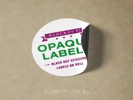 étiquettes sur rouleau rectificatives couvrantes opaques