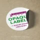 étiquettes sur rouleau rectificatives couvrantes opaques