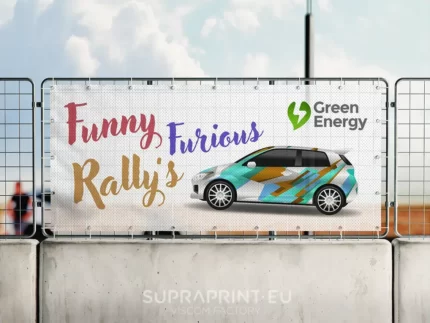 mesh bâche micro-perforée impression