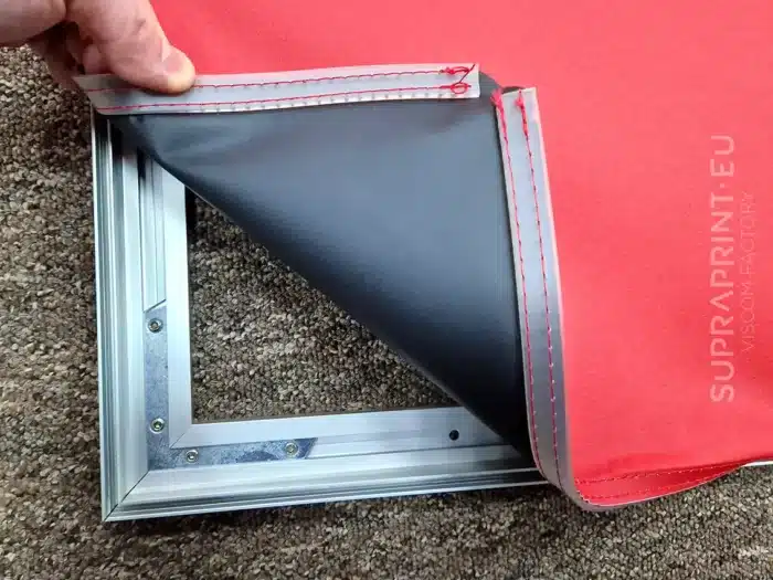 smart alu frame blackback decor SEG tissu banderole 270g blockout