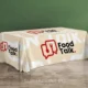 impression nappe publicitaire en tissu pour expo event avec logo