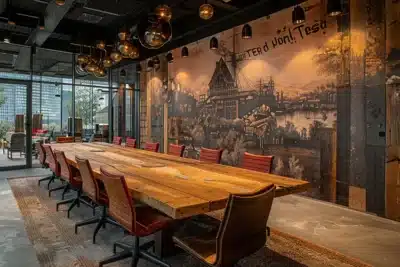 papier peint autocollant pour bureaux et entreprises