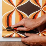 texturé de papier peint imprimé