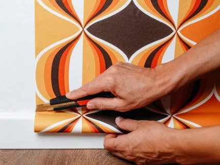 texturé de papier peint imprimé