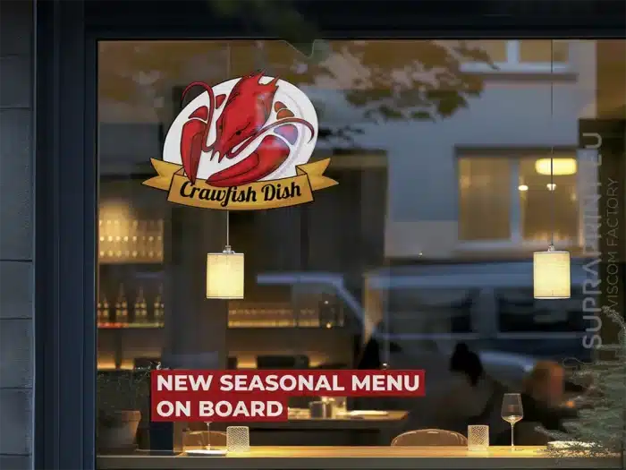 adhésifs pour vitrine de l'intérieur autocollants intérieurs en verre