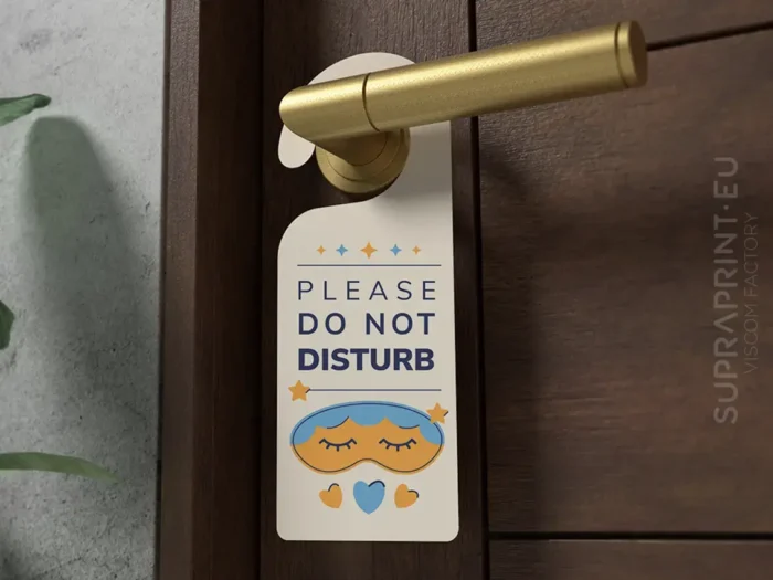 affichettes de porte imprimée pas cher