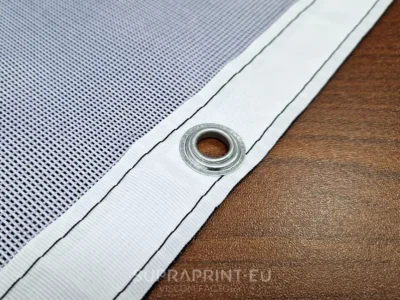 bannière en Heavy Mesh maille renforcée avec œillets