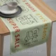 chemin de table personnalisé avec logo