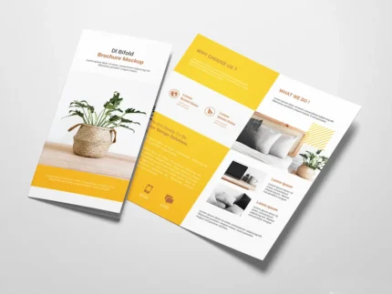 dépliant plis croisés