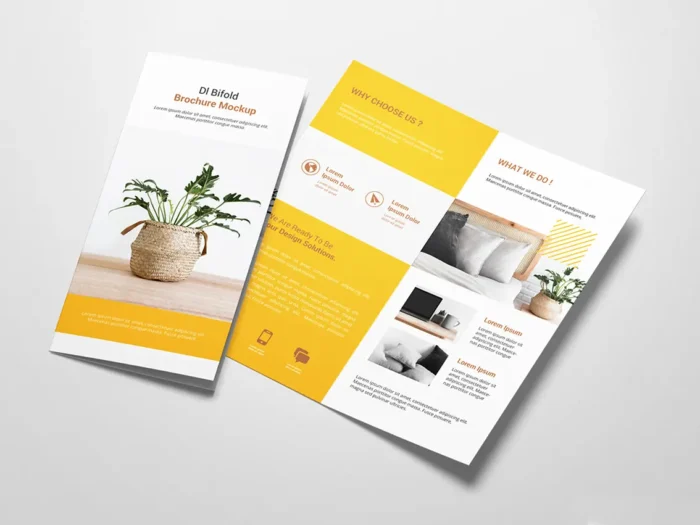 dépliant plis croisés