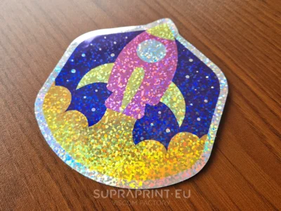 autocollants à paillettes impression