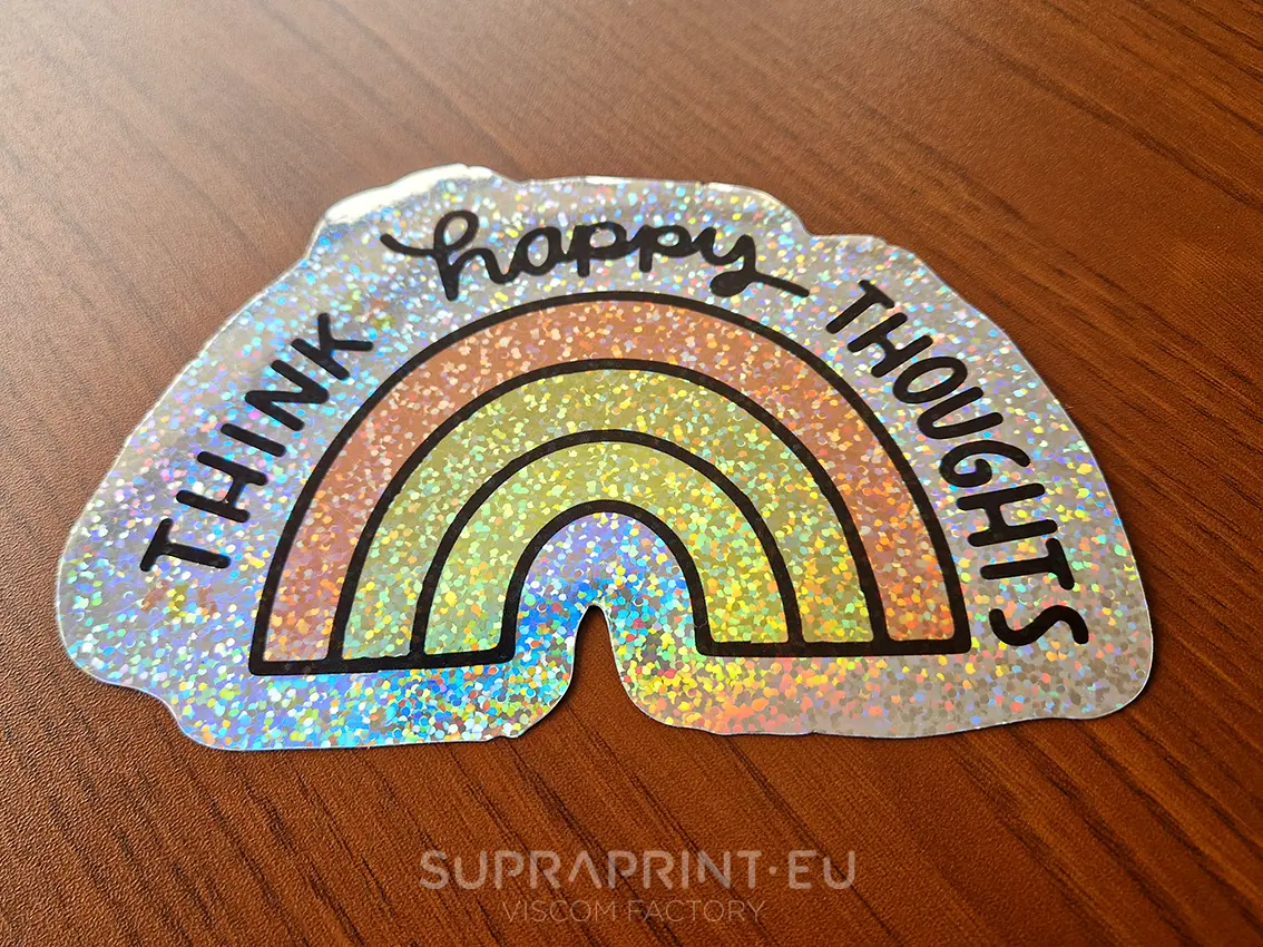 stickers à paillettes impreimee