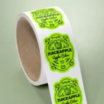 étiquettes fluo fluorescentes vertes impression