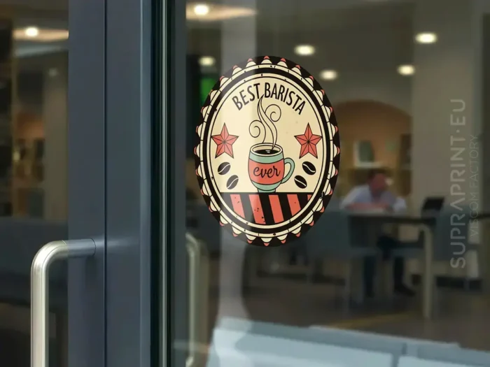 Autocollants à impression inversée