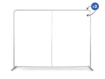 Mur Expo, système tubulaire, 300 x 230 cm