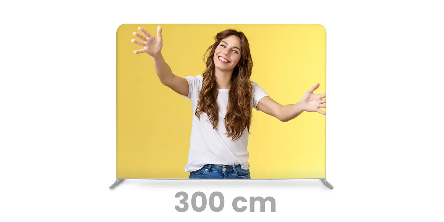 Mur publicitaire textile 300x230cm