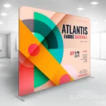 Mur textile avec imprimé en tissu