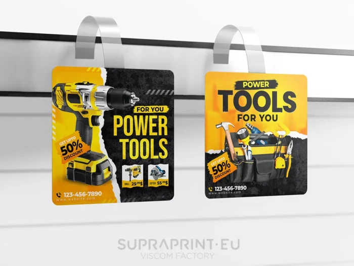 Stop-rayon promotionnel avec plastique mobile