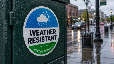Autocollants résistants aux intempéries - comment choisir une signalétique durable qui dure des années