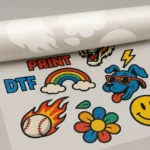 Impressions DTF gang sheet vendues au mètre linéaire pour transfert à chaud